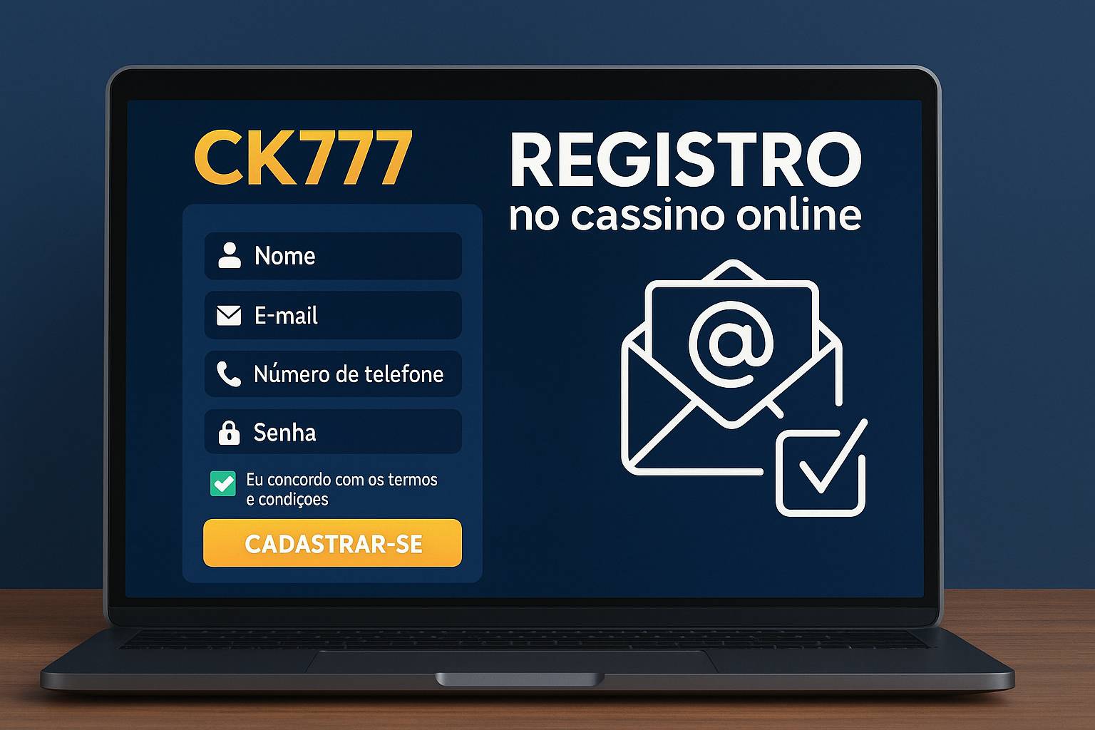 Não Perca tempo, o rRgistro na site CK777
